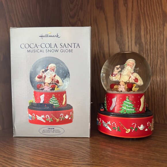 Coca-Cola Santa Musical Snow Globe by Hallmark - Picture 6 of 6